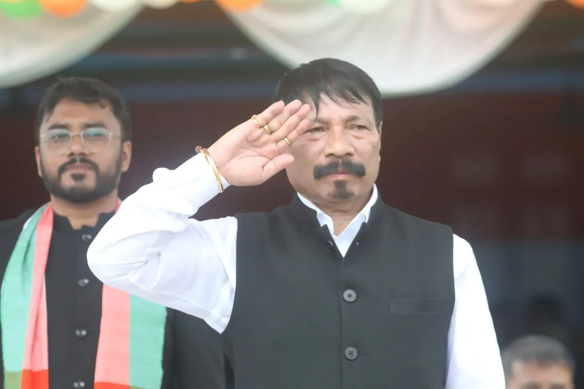 Assam minister Atul Bora celebrates Independence Day in Nagaon  